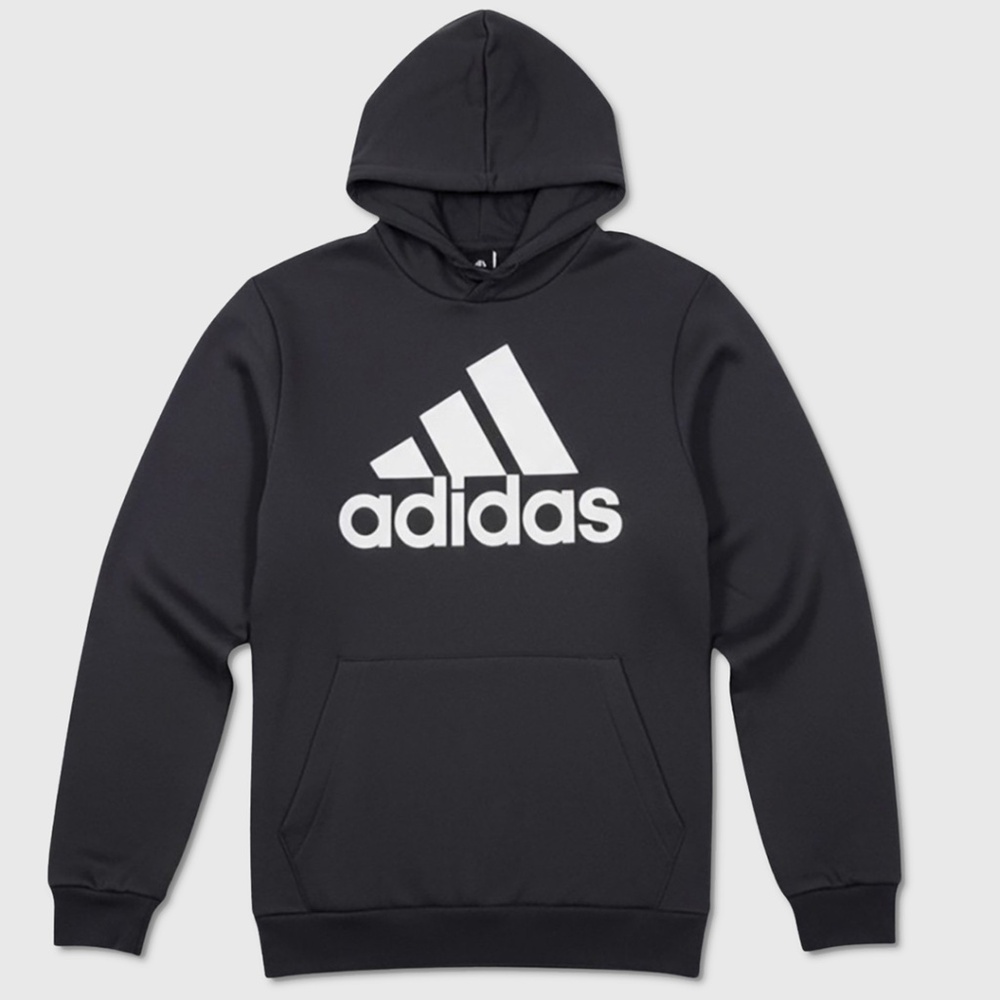 Adidas Big Logo Hoodie -‎ NWT Mens Size Medium Black / White - #48595-D10